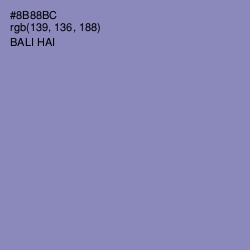 #8B88BC - Bali Hai Color Image