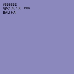 #8B88BE - Bali Hai Color Image