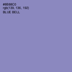 #8B88C0 - Blue Bell Color Image
