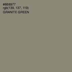 #8B8977 - Granite Green Color Image
