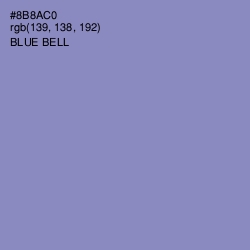 #8B8AC0 - Blue Bell Color Image