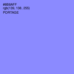 #8B8AFF - Portage Color Image