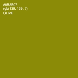 #8B8B07 - Olive Color Image