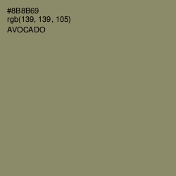 #8B8B69 - Avocado Color Image