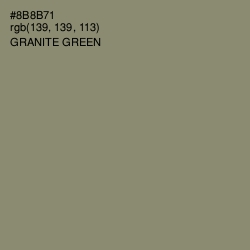 #8B8B71 - Granite Green Color Image