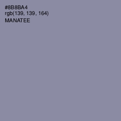 #8B8BA4 - Manatee Color Image