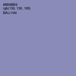 #8B8BB9 - Bali Hai Color Image