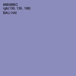 #8B8BBC - Bali Hai Color Image