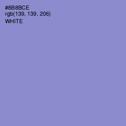 #8B8BCE - Chetwode Blue Color Image