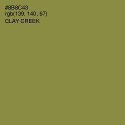 #8B8C43 - Clay Creek Color Image
