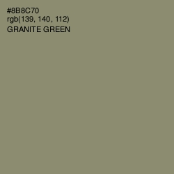 #8B8C70 - Granite Green Color Image