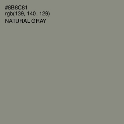 #8B8C81 - Natural Gray Color Image