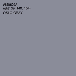 #8B8C9A - Oslo Gray Color Image