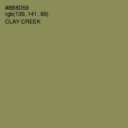 #8B8D59 - Clay Creek Color Image