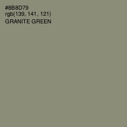 #8B8D79 - Granite Green Color Image
