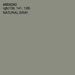 #8B8D80 - Natural Gray Color Image