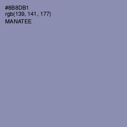 #8B8DB1 - Manatee Color Image