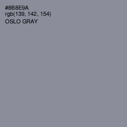 #8B8E9A - Oslo Gray Color Image