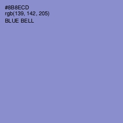 #8B8ECD - Blue Bell Color Image