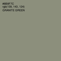 #8B8F7C - Granite Green Color Image