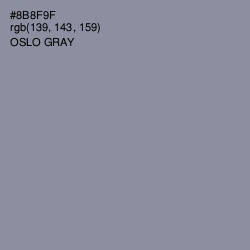 #8B8F9F - Oslo Gray Color Image