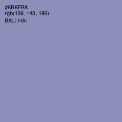 #8B8FBA - Bali Hai Color Image