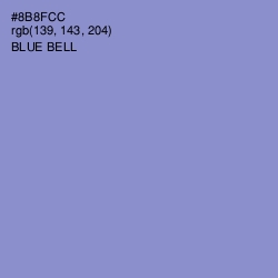 #8B8FCC - Blue Bell Color Image