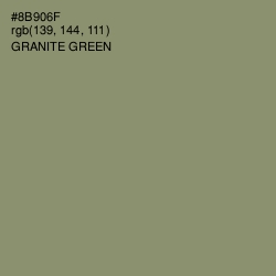 #8B906F - Granite Green Color Image