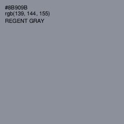 #8B909B - Regent Gray Color Image