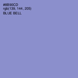 #8B90CD - Blue Bell Color Image