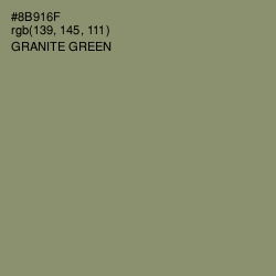 #8B916F - Granite Green Color Image