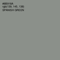 #8B918A - Spanish Green Color Image