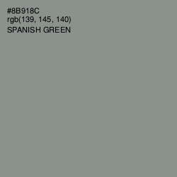 #8B918C - Spanish Green Color Image