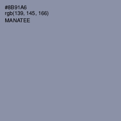 #8B91A6 - Manatee Color Image