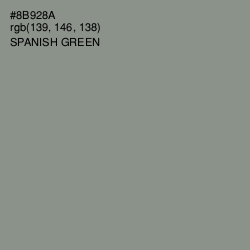 #8B928A - Spanish Green Color Image