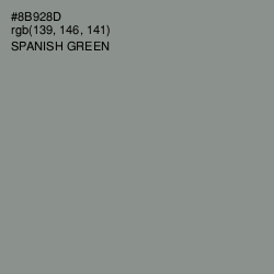 #8B928D - Spanish Green Color Image