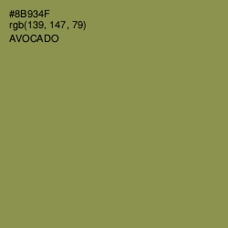 #8B934F - Avocado Color Image