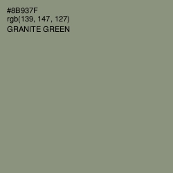 #8B937F - Granite Green Color Image