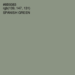 #8B9383 - Spanish Green Color Image