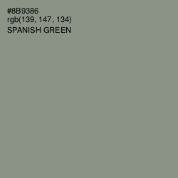 #8B9386 - Spanish Green Color Image