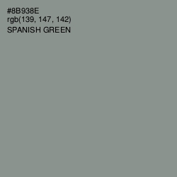 #8B938E - Spanish Green Color Image