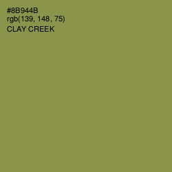 #8B944B - Clay Creek Color Image
