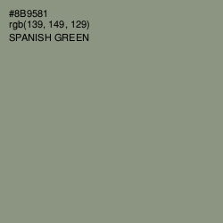 #8B9581 - Spanish Green Color Image