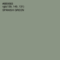 #8B9583 - Spanish Green Color Image