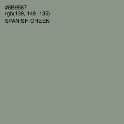 #8B9587 - Spanish Green Color Image