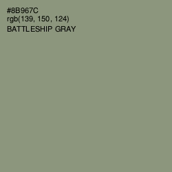 #8B967C - Battleship Gray Color Image