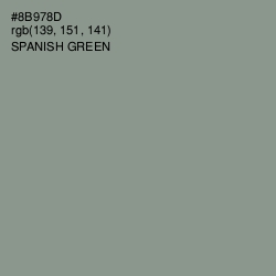 #8B978D - Spanish Green Color Image