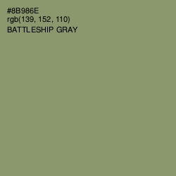 #8B986E - Battleship Gray Color Image