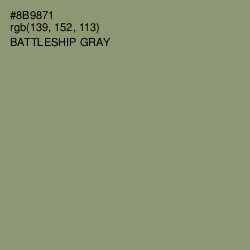 #8B9871 - Battleship Gray Color Image