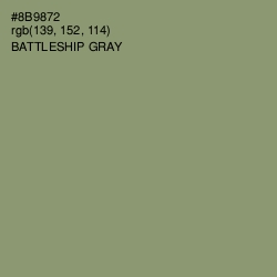 #8B9872 - Battleship Gray Color Image